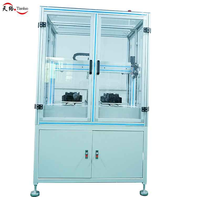 Three axis double head screw locking machine