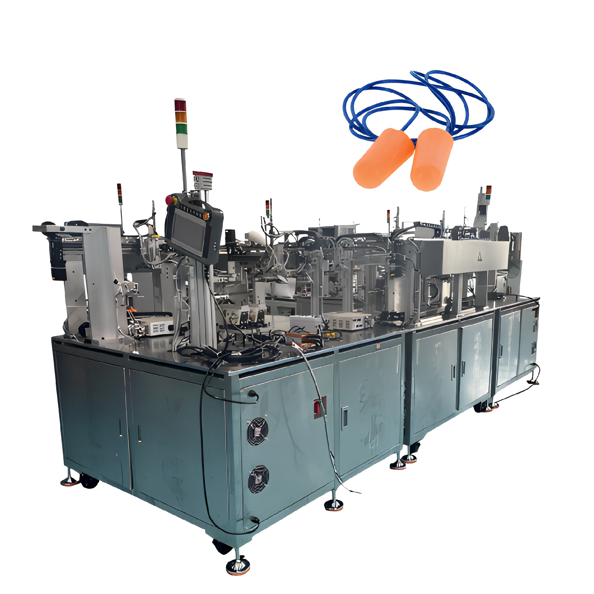 Fully Automated Assembly Machine for Corded Foam Earplugs High Precision